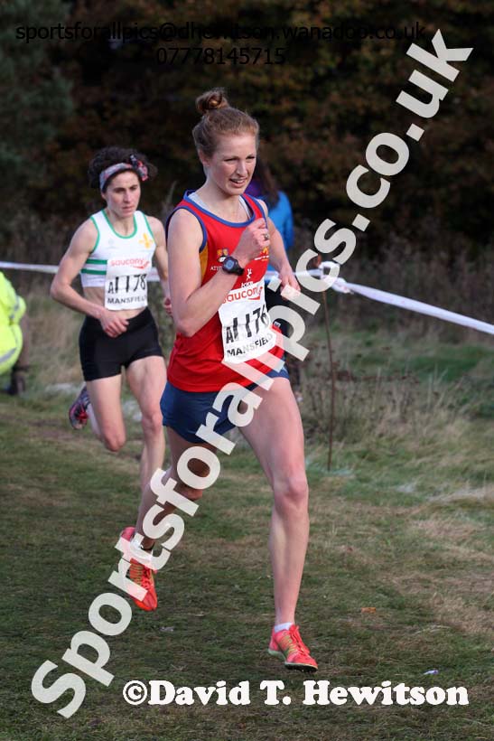 Senior women, 2016 National Cross Country Relays, Berry Hill Park, Mansfield. Photo: David T. Hewitson/Sports for All Pics